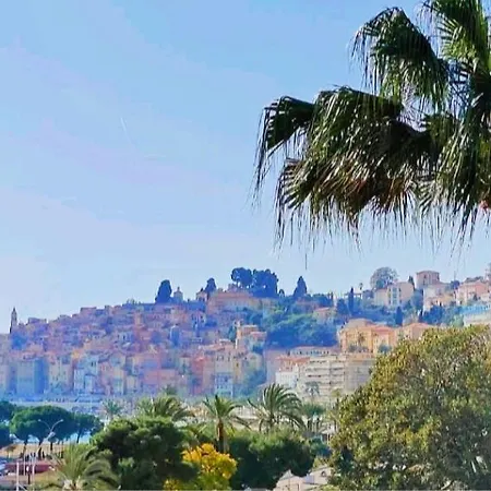 Calme Bord De Balcon Avec Vue Sur Menton, Ascenseur, Climatisation, Ideal Location Quiet Near Sea, Balcony With View, Elevator, Ac Appartement